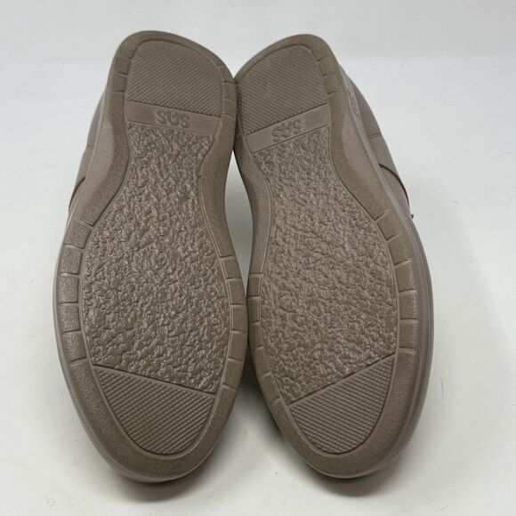 SAS Me Too Shoes Womens 7.5 WW Extra Wide Brown Leather Hook Loop Straps Comfort - Picture 13 of 16